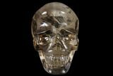 Carved, Smoky Quartz Crystal Skull #118106-2